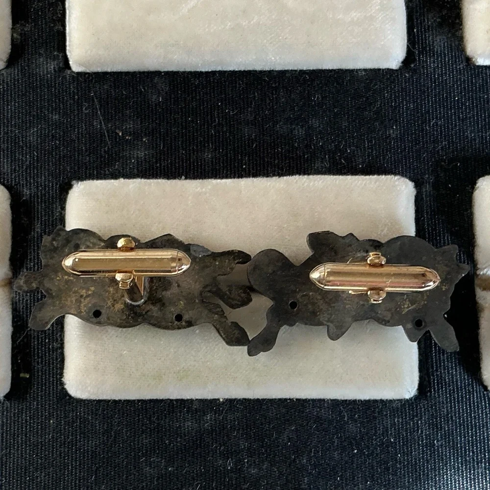 Vintage Japanese Warrior Horse Cuff Links